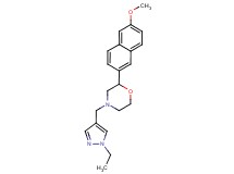 4-[(1-ethyl-1H-pyrazol-4-yl)methyl]-2-(6-methoxy-2-naphthyl)morpholine