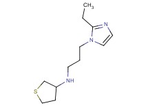 N-[3-(2-ethyl-1H-imidazol-1-yl)propyl]tetrahydrothiophen-3-amine