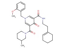 N-[2-(1-cyclohexen-1-yl)ethyl]-1-(2-methoxybenzyl)-5-[(3-methyl-1-piperidinyl)carbonyl]-4-oxo-1,4-dihydro-3-pyridinecarboxamide