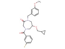 6-(cyclopropylmethoxy)-4-(3-fluorobenzoyl)-1-(3-methoxybenzyl)-1,4-diazepan-2-one