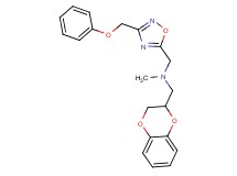 (2,3-dihydro-1,4-benzodioxin-2-ylmethyl)methyl{[3-(phenoxymethyl)-1,2,4-oxadiazol-5-yl]methyl}amine