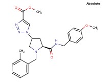 methyl 1-[(3R,5S)-5-{[(4-methoxybenzyl)amino]carbonyl}-1-(2-methylbenzyl)-3-pyrrolidinyl]-1H-1,2,3-triazole-4-carboxylate