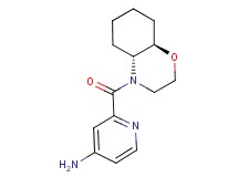 2-[(4aR*,8aR*)-octahydro-4H-1,4-benzoxazin-4-ylcarbonyl]pyridin-4-amine