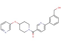 [3-(5-{[4-(pyridin-3-yloxy)piperidin-1-yl]carbonyl}pyridin-2-yl)phenyl]methanol