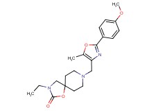 3-ethyl-8-{[2-(4-methoxyphenyl)-5-methyl-1,3-oxazol-4-yl]methyl}-1-oxa-3,8-diazaspiro[4.5]decan-2-one