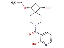 (1R*,3S*)-3-ethoxy-7-[(2-hydroxy-3-pyridinyl)carbonyl]-7-azaspiro[3.5]nonan-1-ol