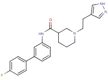 N-(4'-fluorobiphenyl-3-yl)-1-[2-(1H-pyrazol-4-yl)ethyl]piperidine-3-carboxamide