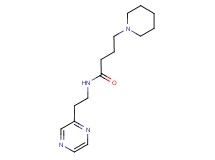 4-(1-piperidinyl)-N-[2-(2-pyrazinyl)ethyl]butanamide