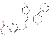 methyl 4-{[(2-{5-oxo-1-[(4-phenyltetrahydro-2H-pyran-4-yl)methyl]-2-pyrrolidinyl}ethyl)amino]methyl}benzoate