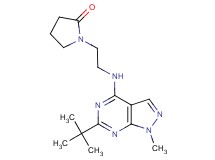 1-{2-[(6-tert-butyl-1-methyl-1H-pyrazolo[3,4-d]pyrimidin-4-yl)amino]ethyl}-2-pyrrolidinone
