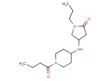 4-[(1-butyrylpiperidin-4-yl)amino]-1-propylpyrrolidin-2-one