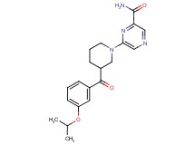 6-[3-(3-isopropoxybenzoyl)piperidin-1-yl]pyrazine-2-carboxamide