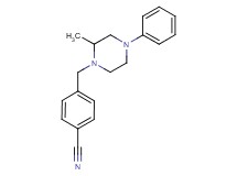 4-[(2-methyl-4-phenylpiperazin-1-yl)methyl]benzonitrile