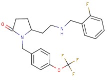 5-{2-[(2-fluorobenzyl)amino]ethyl}-1-[4-(trifluoromethoxy)benzyl]-2-pyrrolidinone