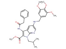methyl 1-isobutyl-3-[(phenylacetyl)amino]-5-[(3,4,5-trimethoxybenzyl)amino]-1H-pyrrolo[2,3-b]pyridine-2-carboxylate