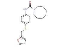 N-{4-[(2-furylmethyl)thio]phenyl}azocane-1-carboxamide