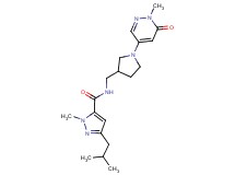 3-isobutyl-1-methyl-N-{[1-(1-methyl-6-oxo-1,6-dihydro-4-pyridazinyl)-3-pyrrolidinyl]methyl}-1H-pyrazole-5-carboxamide