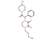 1-butyl-4-[2-(4-hydroxypiperidin-1-yl)-2-oxo-1-phenylethyl]piperazine-2,3-dione