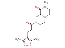 8-[3-(3,5-dimethylisoxazol-4-yl)propanoyl]-2-methylhexahydro-2H-pyrazino[1,2-a]pyrazin-1(6H)-one