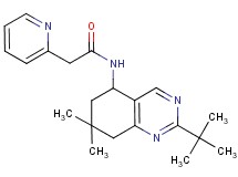 N-(2-tert-butyl-7,7-dimethyl-5,6,7,8-tetrahydro-5-quinazolinyl)-2-(2-pyridinyl)acetamide