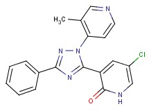 5-chloro-3-[1-(3-methylpyridin-4-yl)-3-phenyl-1H-1,2,4-triazol-5-yl]pyridin-2(1H)-one