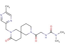 N,N-dimethyl-N'-(2-{8-[(5-methylpyrazin-2-yl)methyl]-9-oxo-2,8-diazaspiro[5.5]undec-2-yl}-2-oxoethyl)urea
