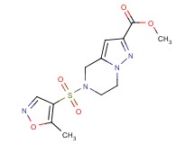 methyl 5-[(5-methylisoxazol-4-yl)sulfonyl]-4,5,6,7-tetrahydropyrazolo[1,5-a]pyrazine-2-carboxylate