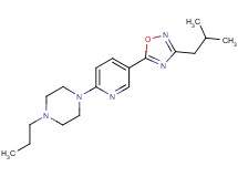1-[5-(3-isobutyl-1,2,4-oxadiazol-5-yl)-2-pyridinyl]-4-propylpiperazine