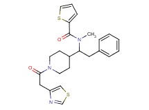 N-methyl-N-{2-phenyl-1-[1-(1,3-thiazol-4-ylacetyl)-4-piperidinyl]ethyl}-2-thiophenecarboxamide