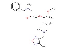 1-[benzyl(methyl)amino]-3-[2-methoxy-5-({methyl[(4-methyl-1,2,5-oxadiazol-3-yl)methyl]amino}methyl)phenoxy]-2-propanol