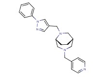 (1S*,5R*)-6-[(1-phenyl-1H-pyrazol-4-yl)methyl]-3-(4-pyridinylmethyl)-3,6-diazabicyclo[3.2.2]nonane