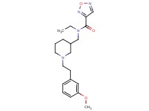 N-ethyl-N-({1-[2-(3-methoxyphenyl)ethyl]piperidin-3-yl}methyl)-1,2,5-oxadiazole-3-carboxamide