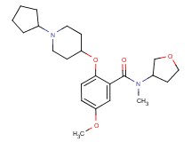 2-[(1-cyclopentyl-4-piperidinyl)oxy]-5-methoxy-N-methyl-N-(tetrahydro-3-furanyl)benzamide