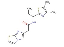 N-[1-(4,5-dimethyl-1,3-thiazol-2-yl)propyl]-2-imidazo[2,1-b][1,3]thiazol-6-ylacetamide