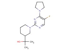2-[1-(5-fluoro-4-pyrrolidin-1-ylpyrimidin-2-yl)piperidin-3-yl]propan-2-ol