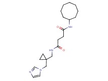 N-cyclooctyl-N'-{[1-(1H-imidazol-1-ylmethyl)cyclopropyl]methyl}succinamide