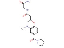N~2~-{[4-methyl-6-(pyrrolidin-1-ylcarbonyl)-3,4-dihydro-2H-1,4-benzoxazin-2-yl]acetyl}glycinamide