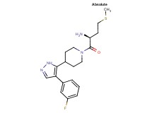 [(1S)-1-({4-[4-(3-fluorophenyl)-1H-pyrazol-5-yl]-1-piperidinyl}carbonyl)-3-(methylthio)propyl]amine hydrochloride
