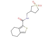 N-[(1,1-dioxidotetrahydro-3-thienyl)methyl]-4,5,6,7-tetrahydro-2-benzothiophene-1-carboxamide