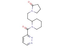 1-{2-[1-(3-pyridazinylcarbonyl)-2-piperidinyl]ethyl}-2-pyrrolidinone