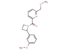 2-(methoxymethyl)-6-{[2-(3-methoxyphenyl)azetidin-1-yl]carbonyl}pyridine