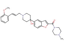 1-[(2E)-3-(2-methoxyphenyl)-2-propen-1-yl]-4-{2-[(4-methyl-1-piperazinyl)carbonyl]-1-benzofuran-5-yl}-4-piperidinol