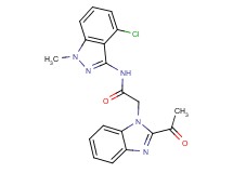 2-(2-acetyl-1H-benzimidazol-1-yl)-N-(4-chloro-1-methyl-1H-indazol-3-yl)acetamide
