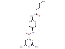 2-amino-6-methyl-N-[4-(pentanoylamino)phenyl]pyrimidine-4-carboxamide