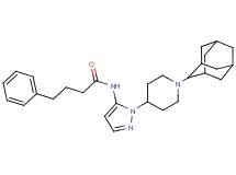 N-{1-[1-(2-adamantyl)-4-piperidinyl]-1H-pyrazol-5-yl}-4-phenylbutanamide