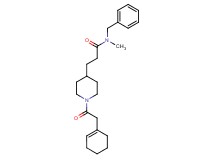 N-benzyl-3-[1-(1-cyclohexen-1-ylacetyl)-4-piperidinyl]-N-methylpropanamide