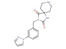 3-[3-(1H-pyrazol-1-yl)benzyl]-1,3,8-triazaspiro[4.5]decane-2,4-dione