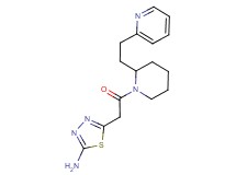 5-{2-oxo-2-[2-(2-pyridin-2-ylethyl)piperidin-1-yl]ethyl}-1,3,4-thiadiazol-2-amine