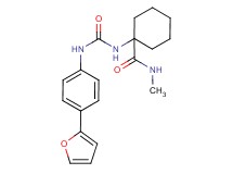 1-[({[4-(2-furyl)phenyl]amino}carbonyl)amino]-N-methylcyclohexanecarboxamide
