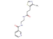 N-(2-{[3-(4-methyl-1,3-thiazol-5-yl)propanoyl]amino}ethyl)nicotinamide